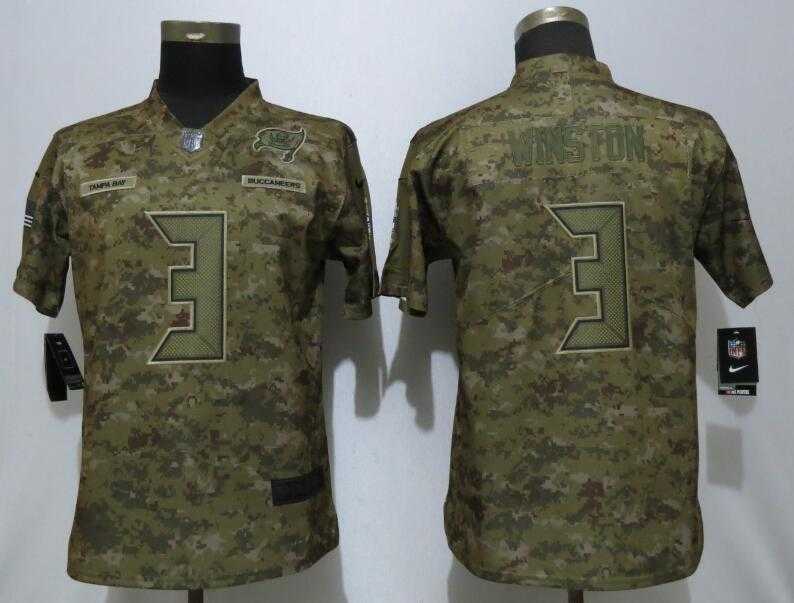 Women Nike Buccaneers 3 Jameis Winston Camo Salute To Service Limited Jersey,We sell and wholesale Women Nike Buccaneers 3 Jameis Winston Camo Salute To Service Limited Jersey on line form chian!